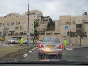 חורף ישראלי בכביש.יש להכין את הרכבים.צילום: עמיעד טאוב