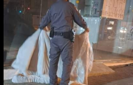 עיריית רמת גן ביצעה הלילה מבצע חלוקת שמיכות לדרי רחוב