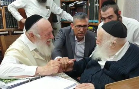 אחרי ההתפטרות – חבר המועצה מש"ס הלך לקבל ברכה מהרב קנייבסקי